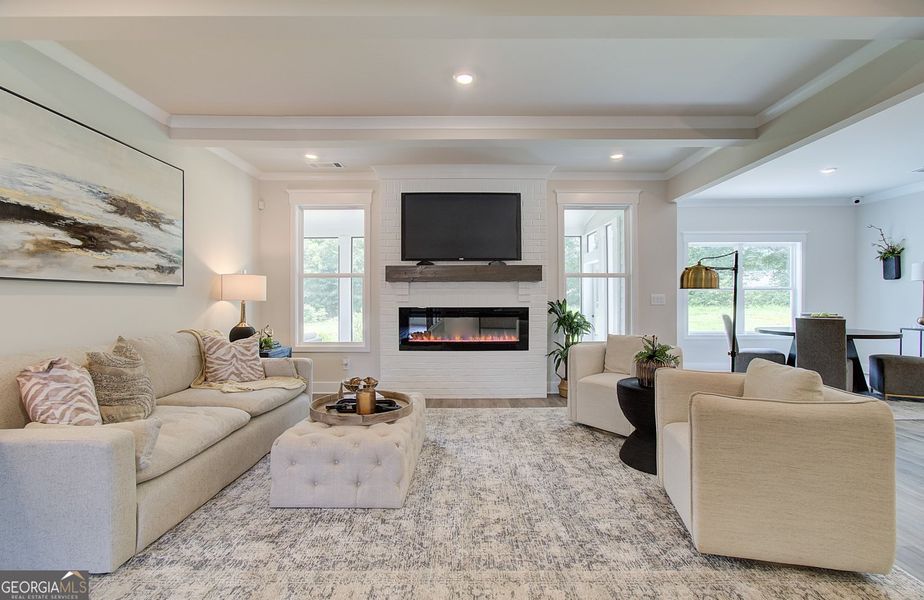 Furnished interior view inside a new home in Rosewood Lake Estates, Hoschton (Image 5).