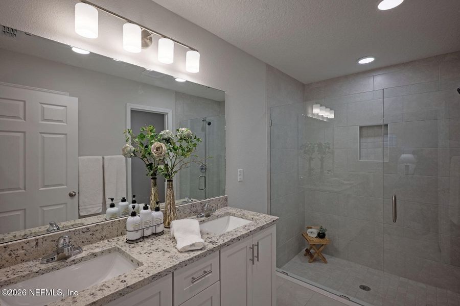 Furnished interior view inside a new home in , Jacksonville (Image 38).