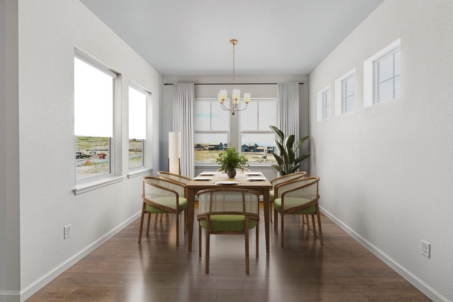 Furnished interior view inside a new home in Sterling Ranch Ascent Village, Littleton (Image 12).
