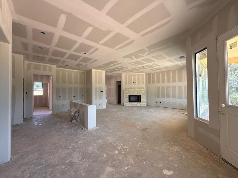 In-progress construction of a new home in Oak Grove Addition, Springtown, TX (Image 4).
