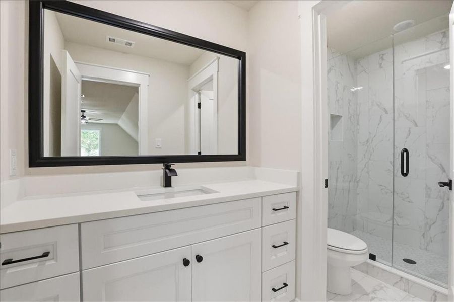 Furnished interior view inside a new home in , Monroe (Image 44).