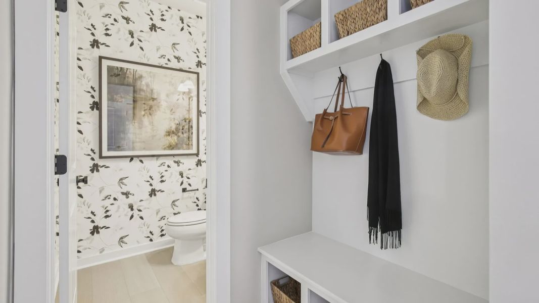 Spacious Drop Zone with access to Powder Room