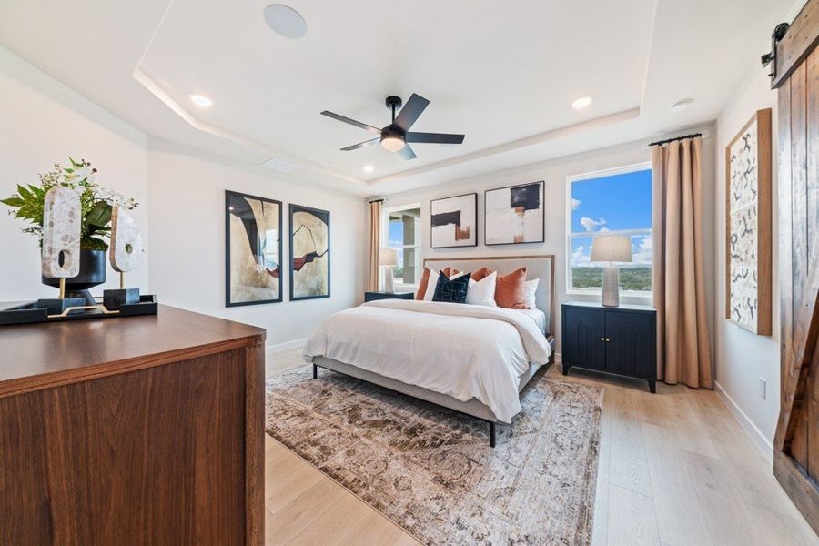 Furnished interior view inside a new home in Hickory Ridge Estates, Elmendorf (Image 9).