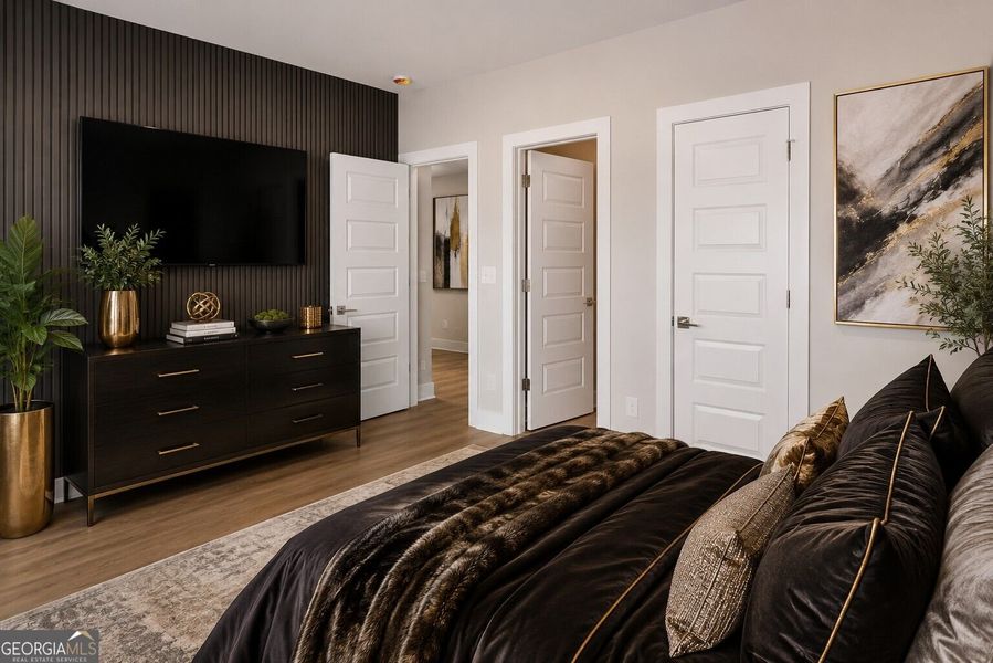 Furnished interior view inside a new home in The Fairways at Mirror Lake, Villa Rica (Image 4).