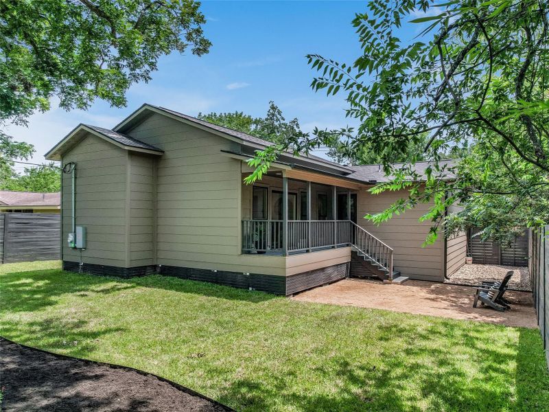 Exterior details and patio area of a home in , Austin (Image 19).