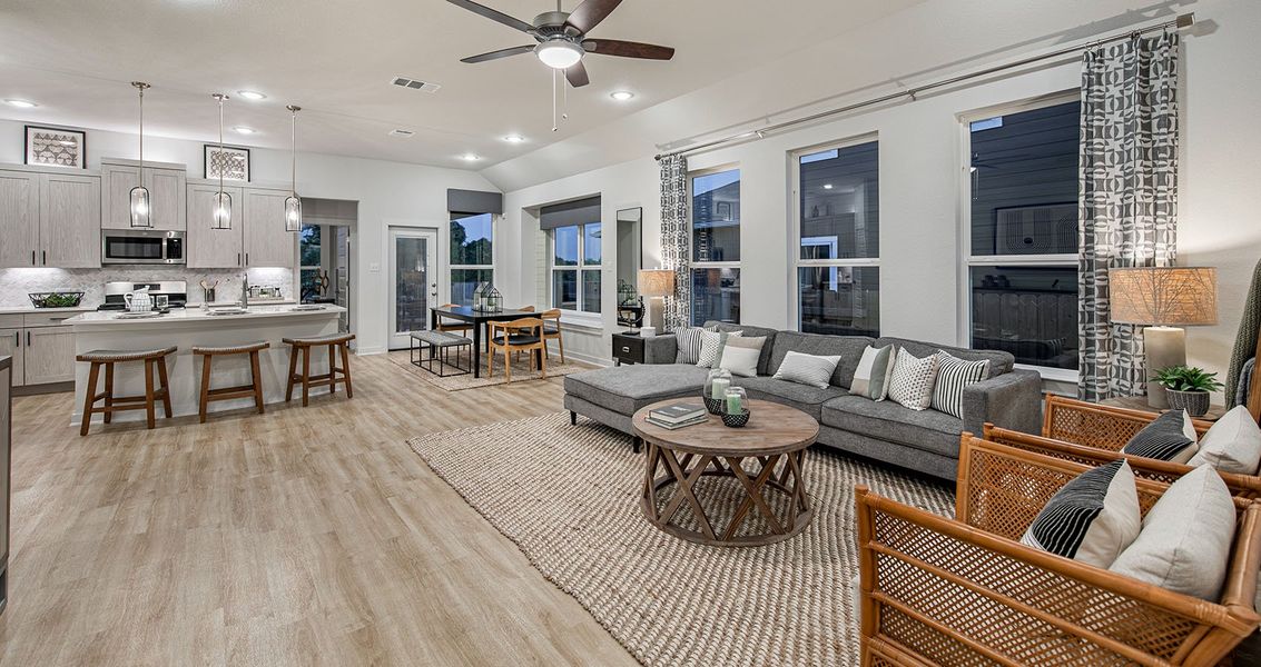 Furnished interior view inside a new home in Meyer Ranch, New Braunfels (Image 7).