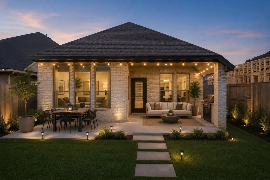 Exterior details and patio area of a home in Candela, Richmond (Image 34).