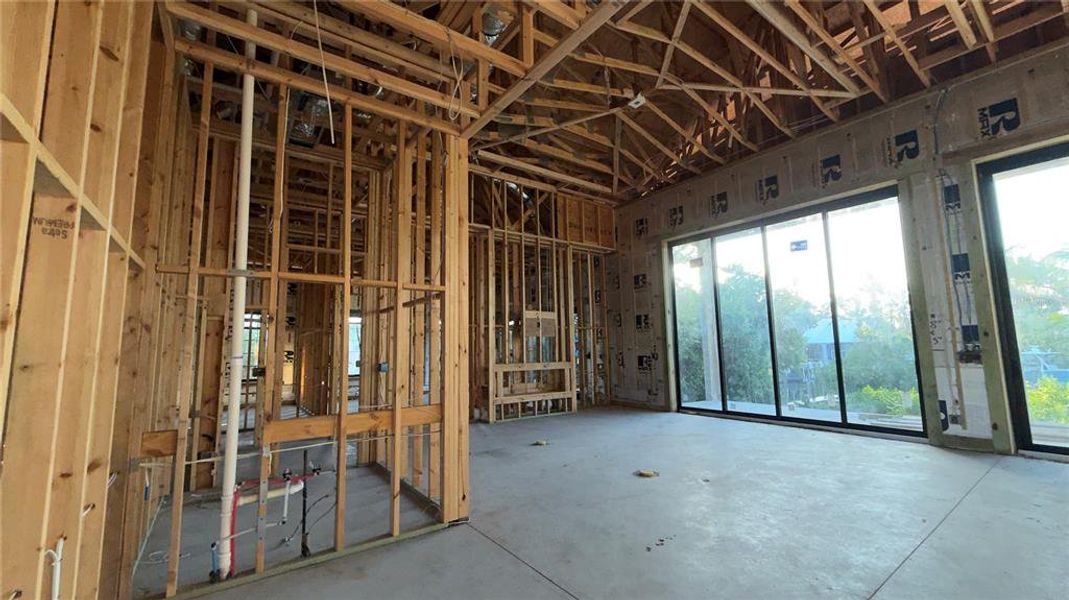 In-progress construction of a new home in , Sarasota, FL (Image 27).