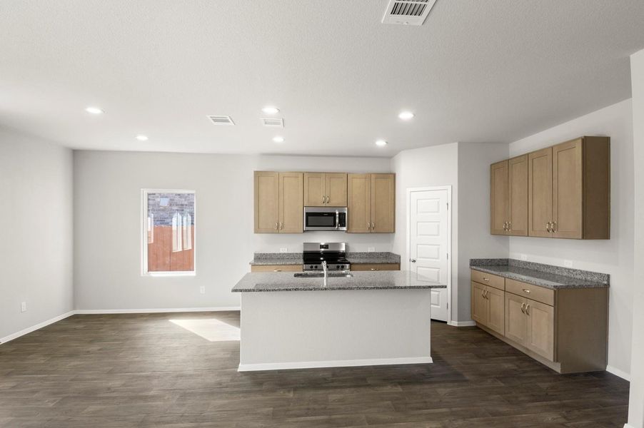 Furnished interior view inside a new home in Oaks at San Gabriel, Georgetown (Image 9). Furnished interior view inside a new home in Oaks at San Gabriel, Georgetown (Image 9).