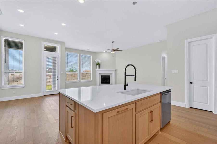 Furnished interior view inside a new home in Trinity Falls, McKinney (Image 6).