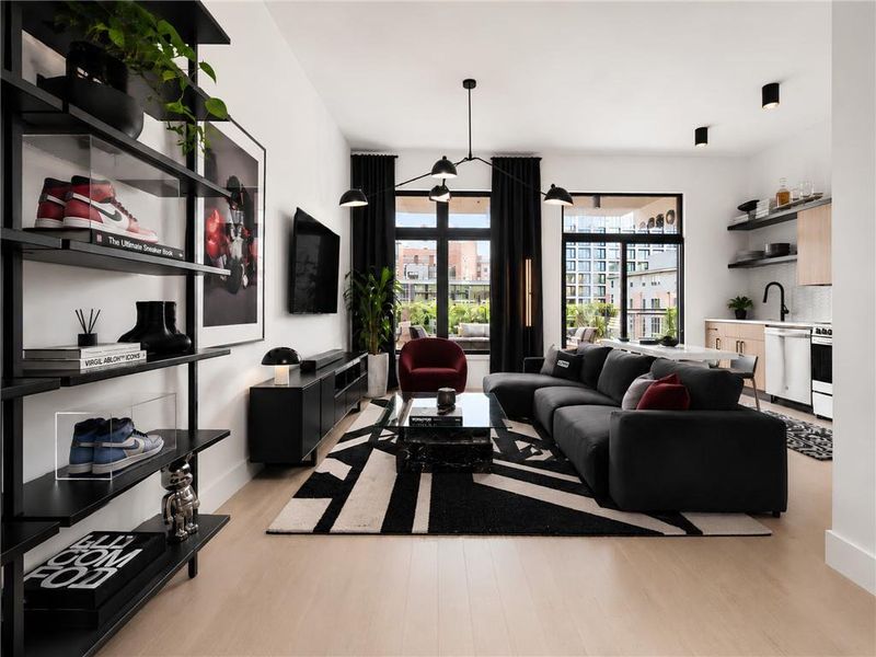 Furnished interior view inside a new home in , Atlanta (Image 7).