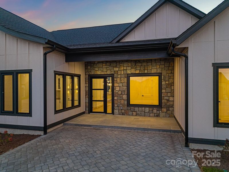 Exterior details and patio area of a home in , Arden (Image 25).