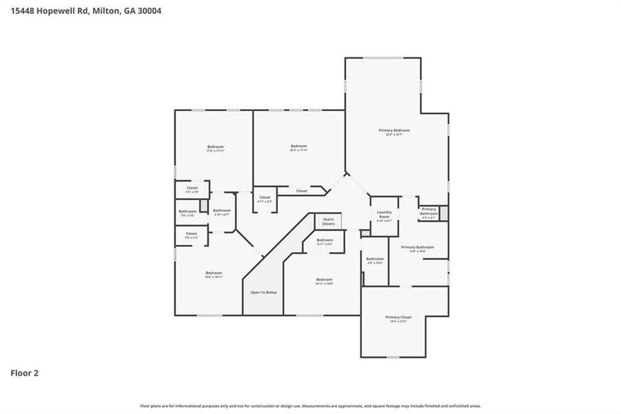 2D floor plan layout of this home in , Alpharetta, GA (Image 7).