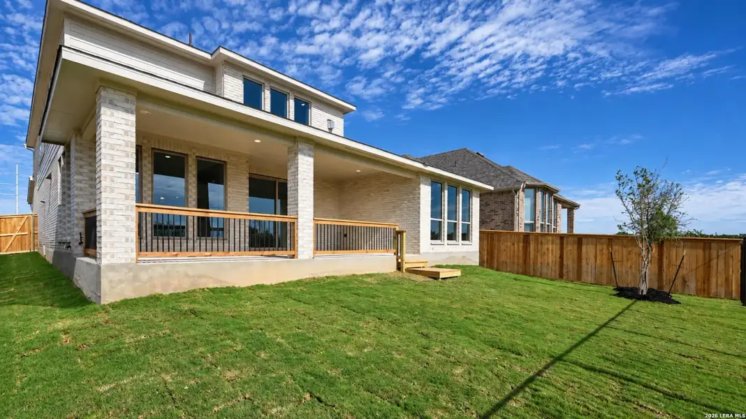 Exterior details and patio area of a home in Mayfair, New Braunfels (Image 3). Exterior details and patio area of a home in Mayfair, New Braunfels (Image 3).