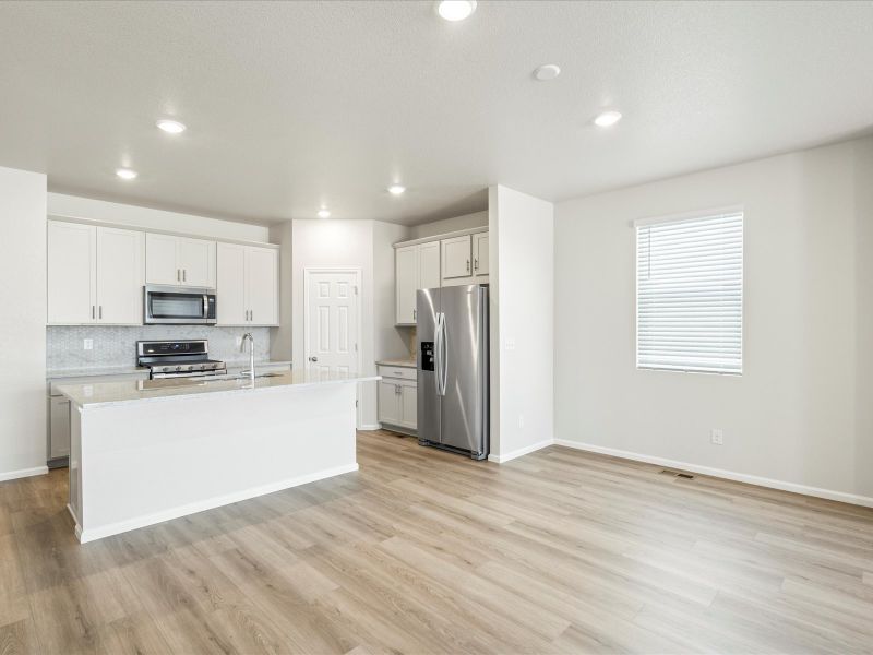 The Byers floorplan interior image taken at a Meritage Homes community in Commerce City, CO.