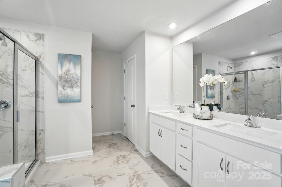 Furnished interior view inside a new home in Waxhaw Landing, Monroe (Image 32).