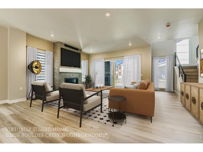 Furnished interior view inside a new home in Baseline, Broomfield (Image 32).