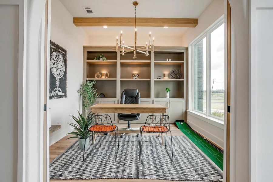 Representative furnished interior of a home built from the The Carley by Elmwood Custom Homes in Matthews Farm, Venus (Image 17).