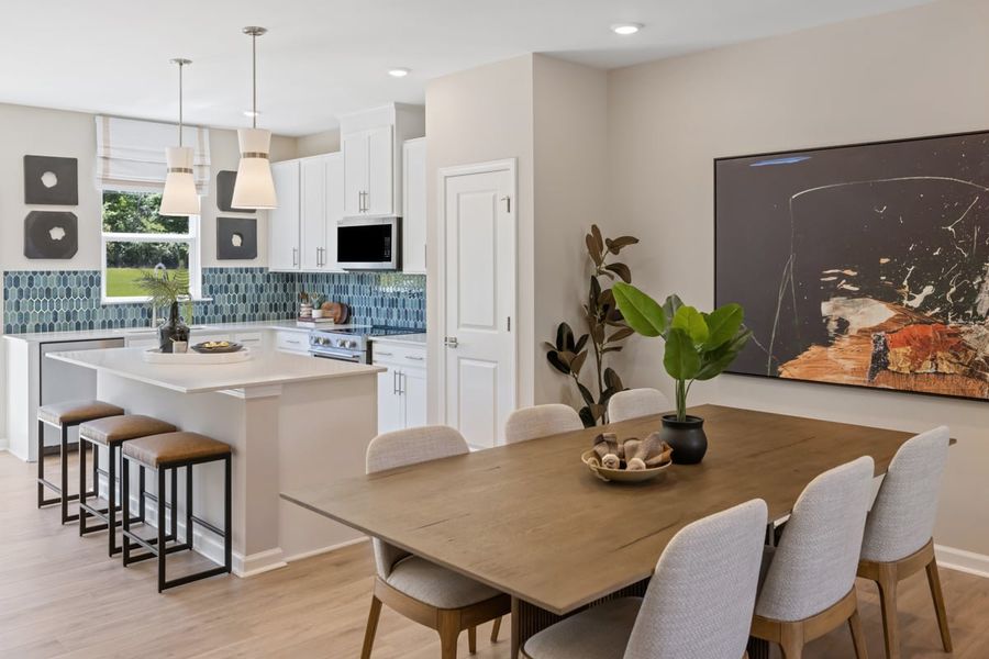 Representative furnished interior of a home built from the 1445 Modeled by KB Home in Biltmore, Raleigh (Image 9). Representative furnished interior of a home built from the 1445 Modeled by KB Home in Biltmore, Raleigh (Image 9).