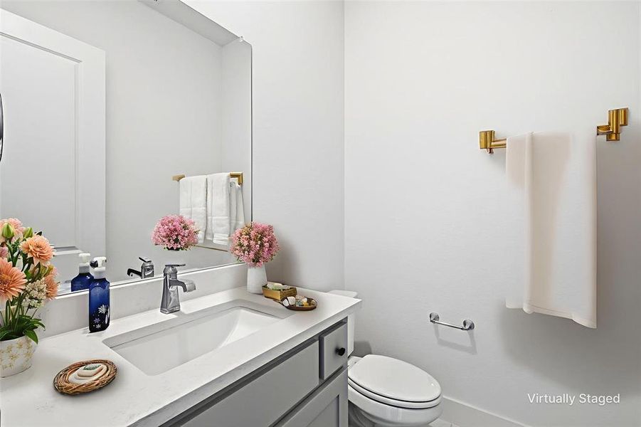 Furnished interior view inside a new home in Windsong Ranch 61' Series, Prosper (Image 17).