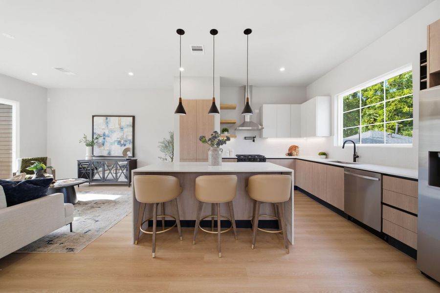 Furnished interior view inside a new home in , Houston (Image 29).