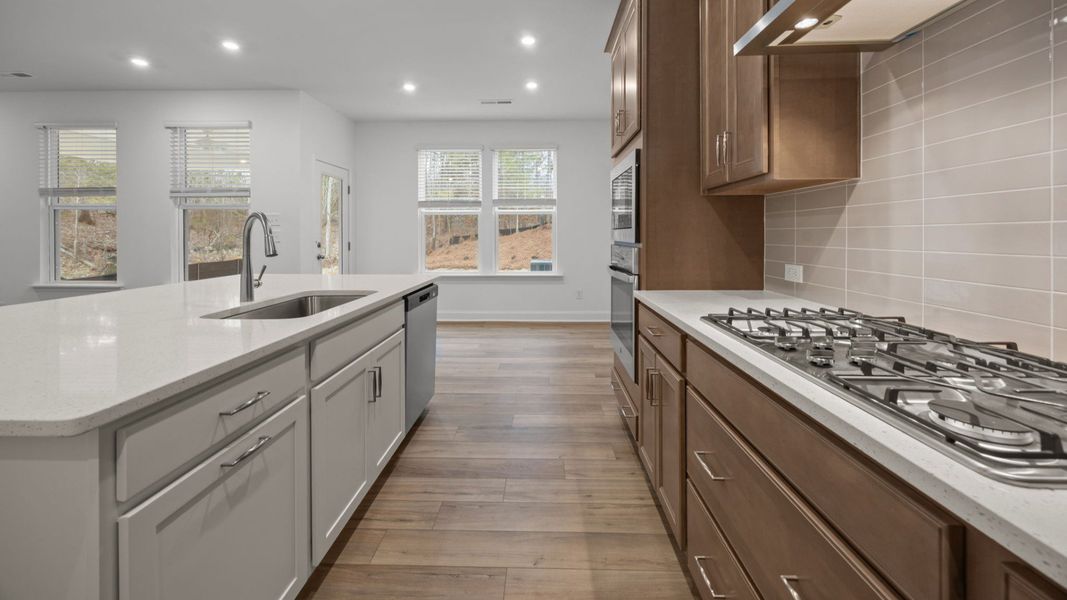 The Beramont Plan by DR homes in Farms at Bellingham, Mooresville, NC - Kitchen