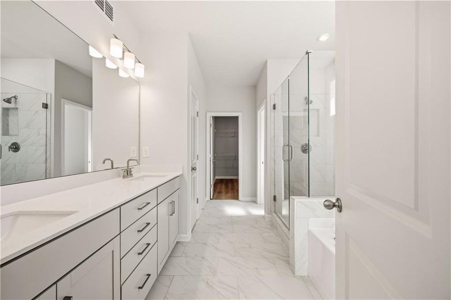 Furnished interior view inside a new home in Hopewell Reserve, Cumming (Image 15).