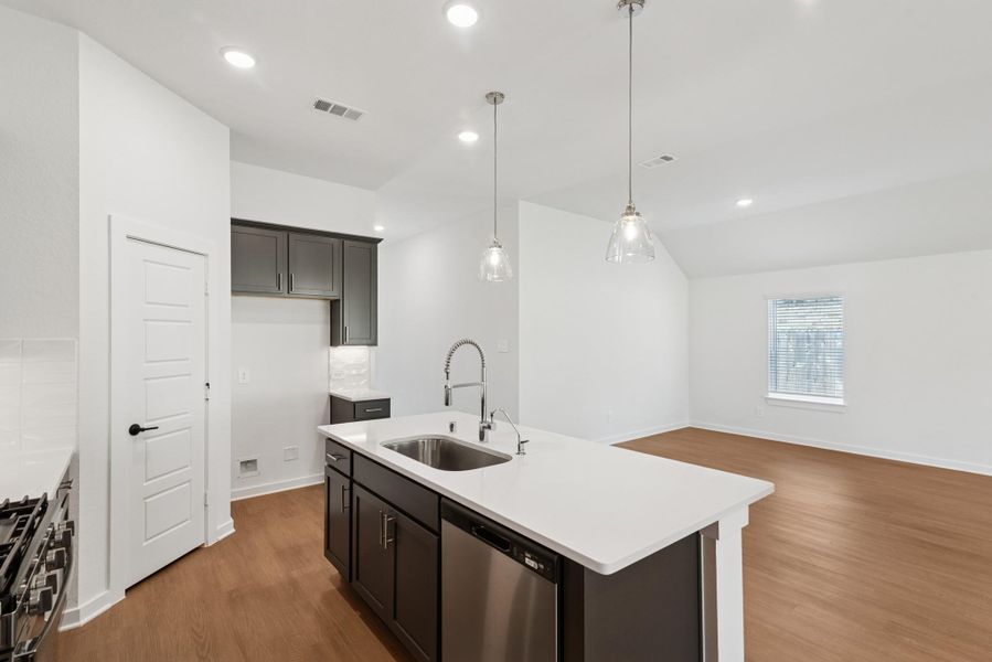 Furnished interior view inside a new home in Pinewood at Grand Texas, New Caney (Image 7).