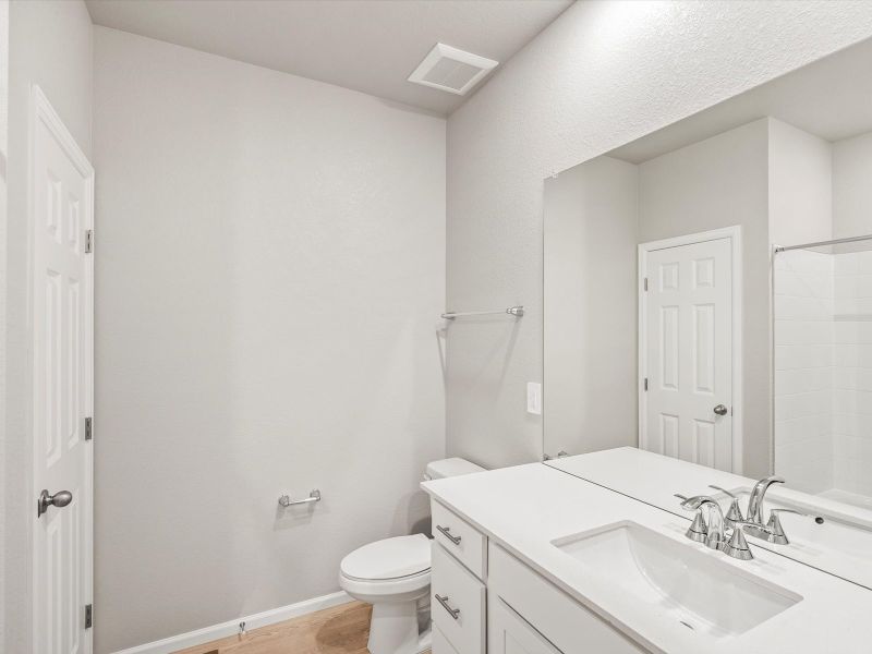 Furnished interior view inside a new home in Poudre Heights: The Alpine Collection, Windsor (Image 6).