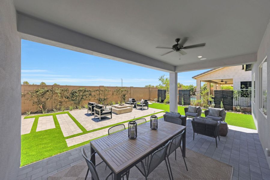 Representative furnished interior of a home built from the Garnet by Mattamy Homes in Landmarke, San Tan Valley (Image 43).