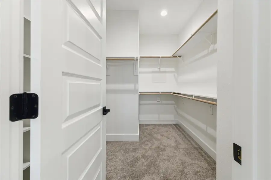 Large walk-in primary closet