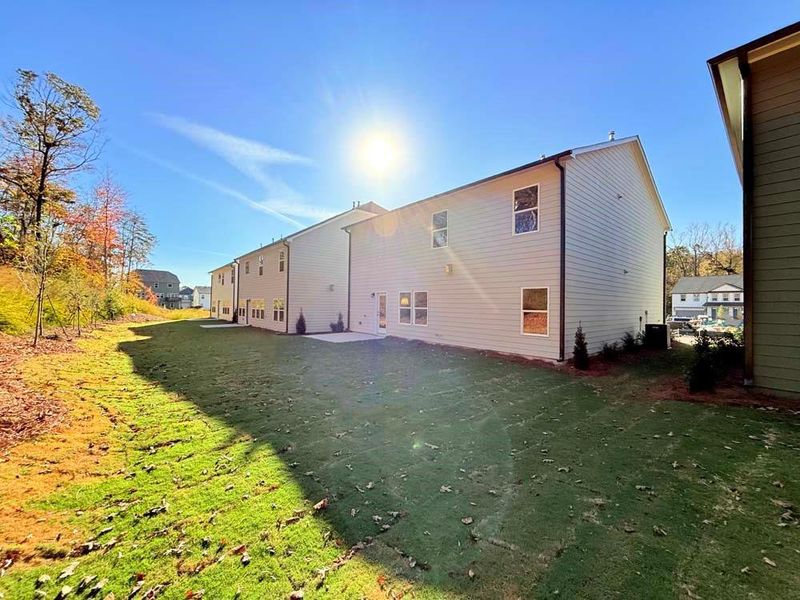 Exterior details and patio area of a home in Creekside, Dawsonville (Image 4).