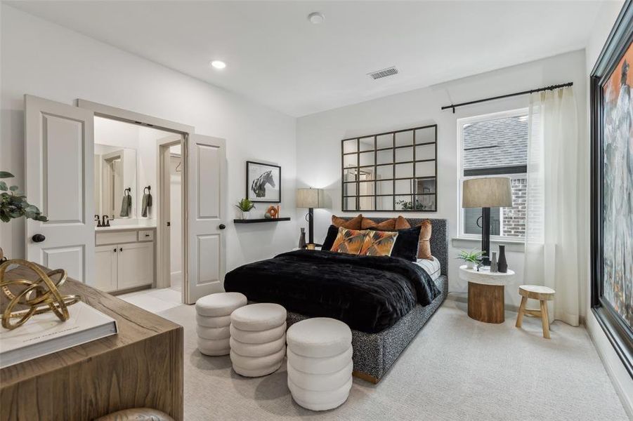 You'll find nicely sized secondary bedrooms in our Marcel plan.