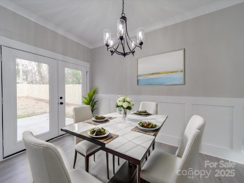 Furnished interior view inside a new home in , Charlotte (Image 9).