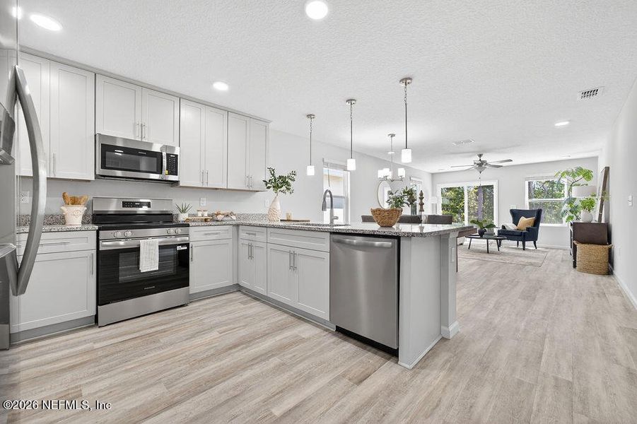 Furnished interior view inside a new home in , Jacksonville (Image 6).