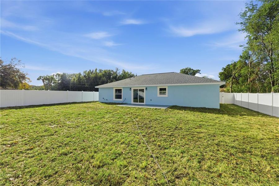 Exterior details and patio area of a home in , Summerfield (Image 3). Exterior details and patio area of a home in , Summerfield (Image 3).