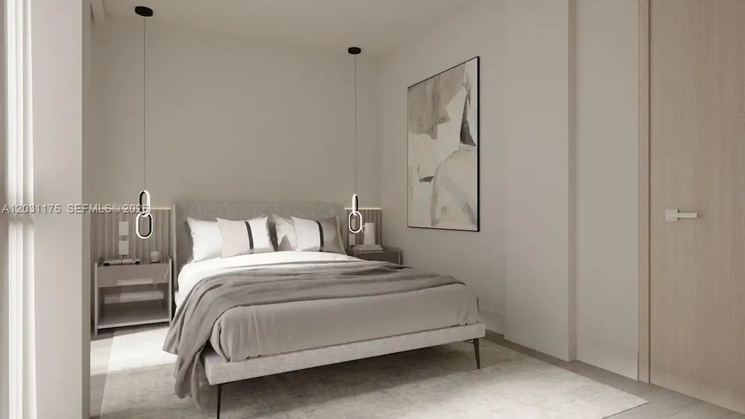 Furnished interior view inside a new home in , Miami Beach (Image 14). Furnished interior view inside a new home in , Miami Beach (Image 14).