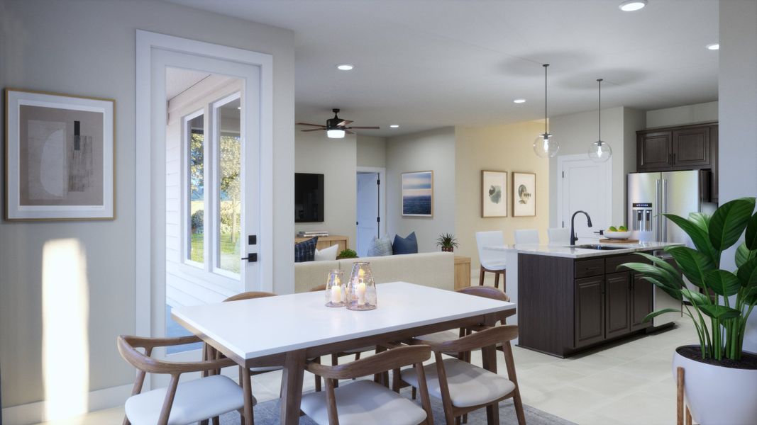 Representative furnished interior of a home built from the 4013 by Risewell Homes in Parkton Square, Kyle (Image 7).