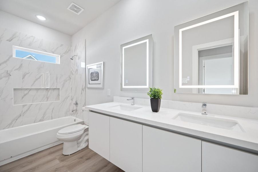 Furnished interior view inside a new home in Metro Village, Houston (Image 25).