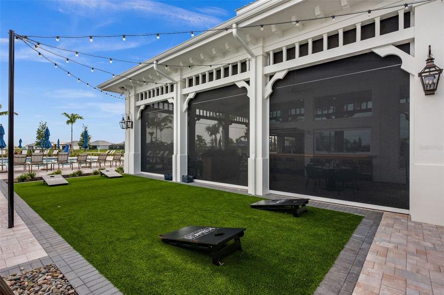 Exterior details and patio area of a home in , Alva (Image 3).