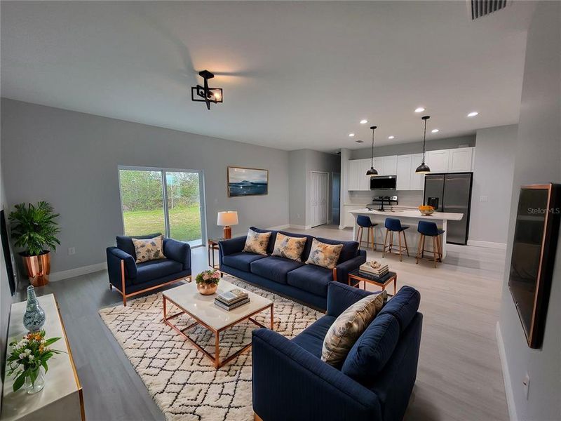 Furnished interior view inside a new home in , Port Charlotte (Image 5). Furnished interior view inside a new home in , Port Charlotte (Image 5).