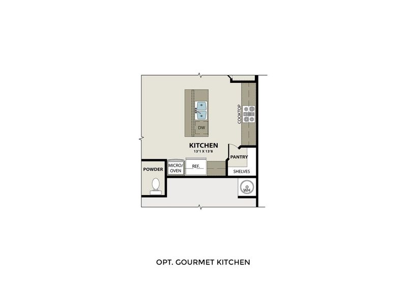 2D floor plan layout for the The Durham C by Davidson Homes LLC in Lake Park Villas, Wylie, TX (Image 5).