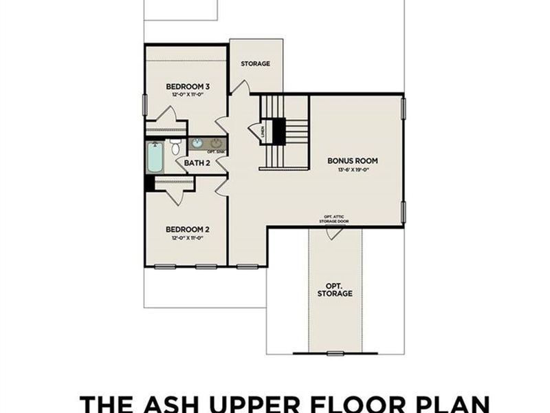 2D floor plan layout of this home in Riverwood, Dallas, GA (Image 5).