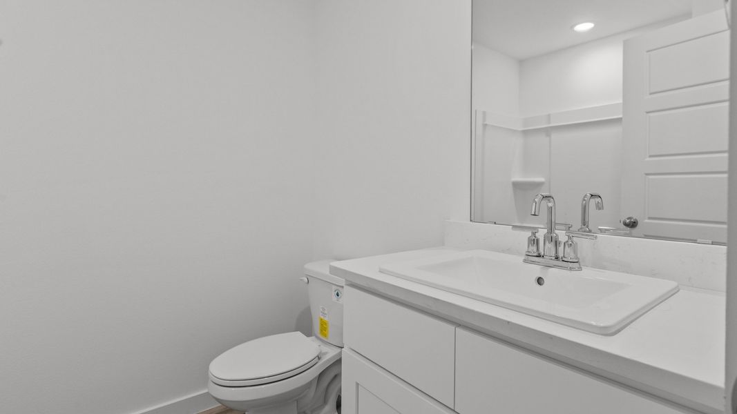 Representative furnished interior of a home built from the The Easton by D.R. Horton in Overlook West, Wolfforth (Image 5).