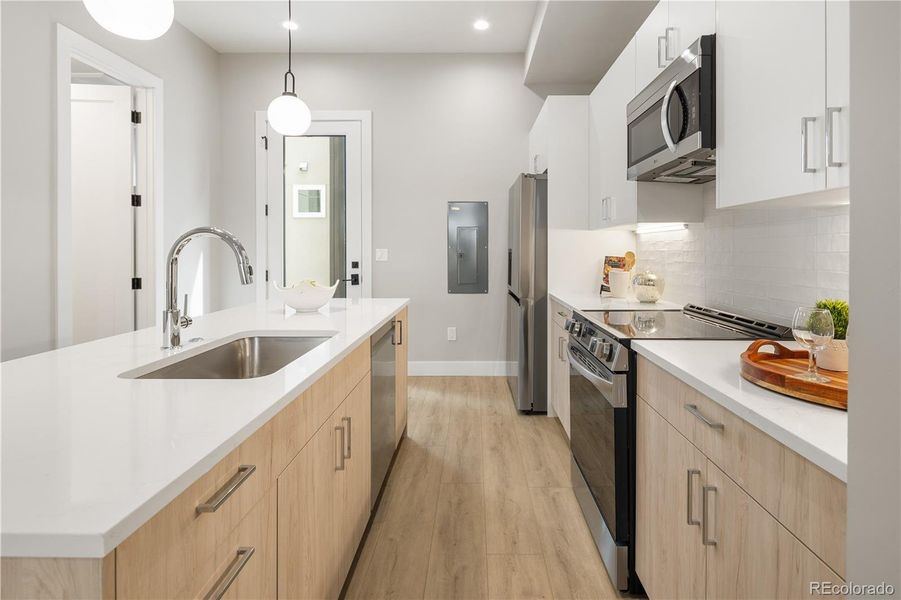 Furnished interior view inside a new home in , Denver (Image 14).