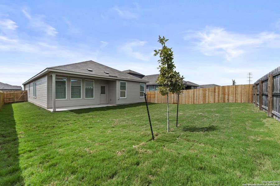 Exterior details and patio area of a home in Hidden Trails: Coastline Collection, Bulverde (Image 2). Exterior details and patio area of a home in Hidden Trails: Coastline Collection, Bulverde (Image 2).