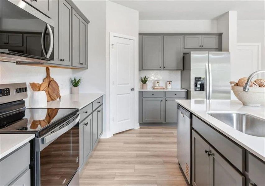 Furnished interior view inside a new home in Reserve at Gum Springs, Jefferson (Image 12).