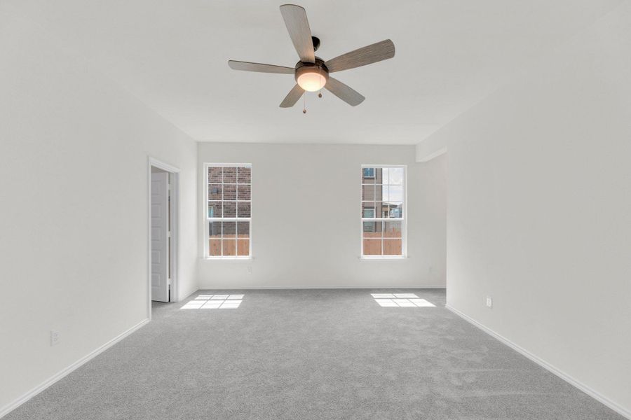 Spacious, unfurnished interior of a new home in Salerno - Classic Collection, Round Rock (Image 27). Spacious, unfurnished interior of a new home in Salerno - Classic Collection, Round Rock (Image 27).