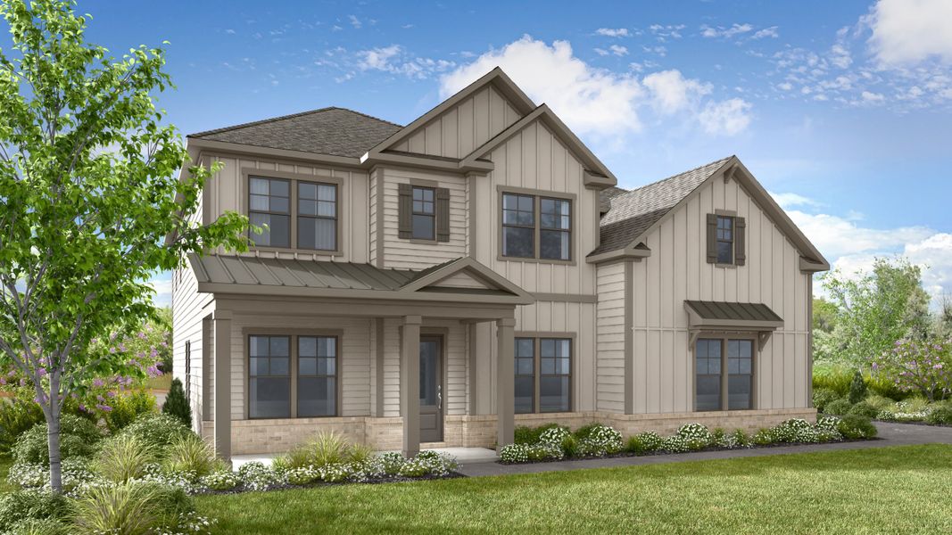 Front exterior of a home in the Wayt Farm community, located in Cumming, GA (Image 10).