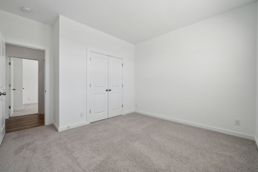 A room with white doors. A room with white doors.